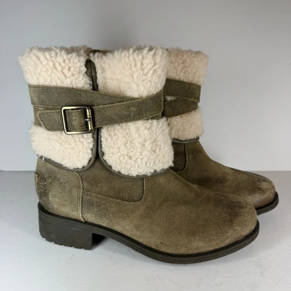 UGG Blayre Boot‎ III Tan Shearling Winter Boots Women’s Size 7